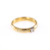 Ring, 18k guld, med diamanter, storlek 17,25, vikt 4,2 gram