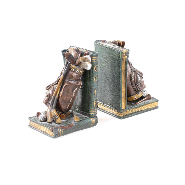 Bokstöd, 2 st, "Golf", höjd 15,5 cm