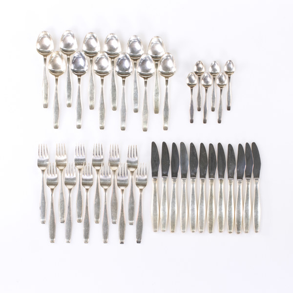 Bestick, 42 delar, Mema, nysilver