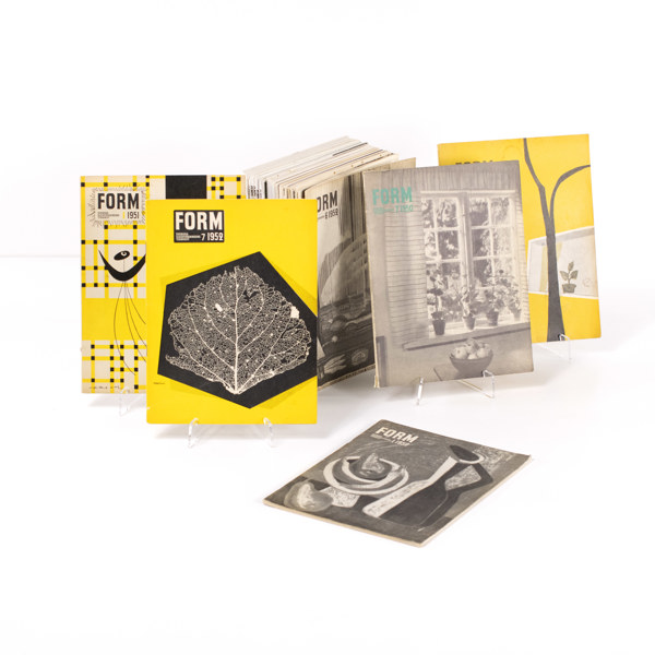 Form, Svenska slöjdföreningens tidskrift, 28 nummer, 1950/60-tal
