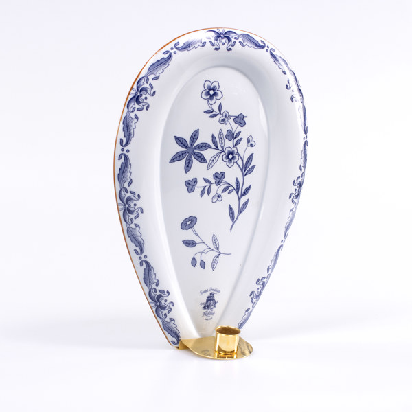 Ljuslampett, "Ostindia", Rörstrand, höjd 30 cm