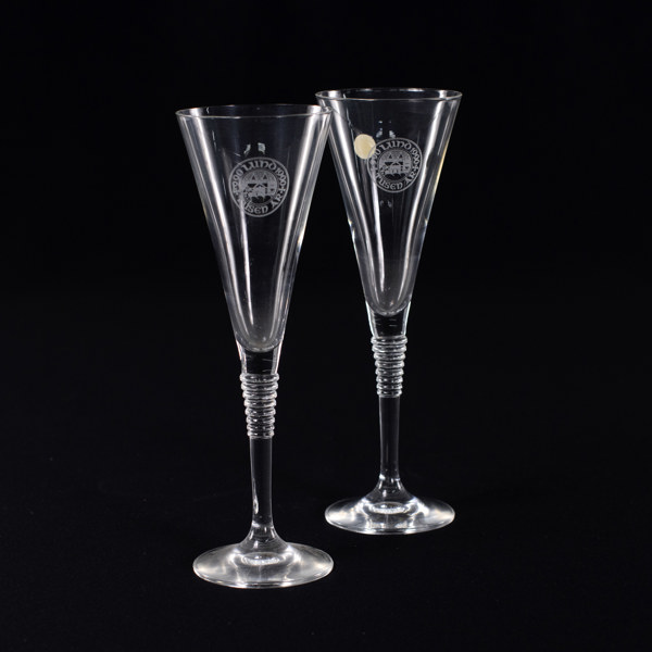 Champagneglas, ett par, "Lund Tusen År", Zwiesel