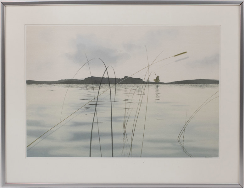 Håkan Lindskog, akvarell, signerad, 87x68 cm