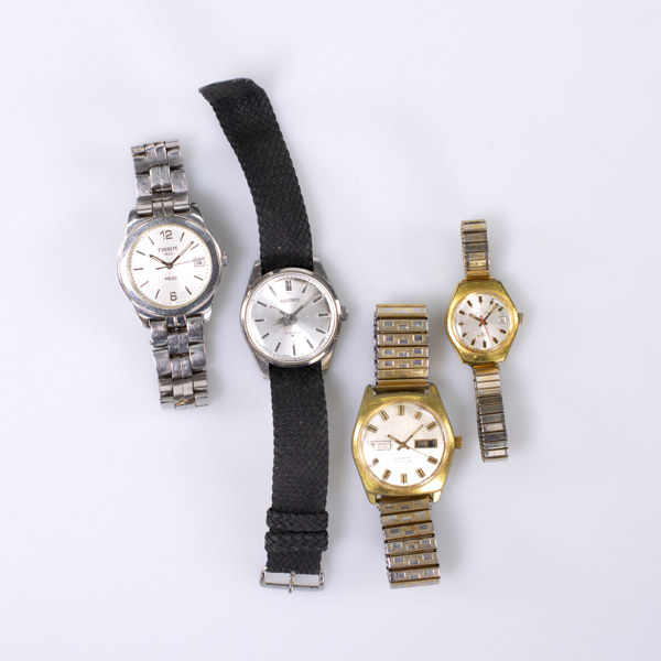 Armbandsur, 4 st, Seiko, Certina, Tissot