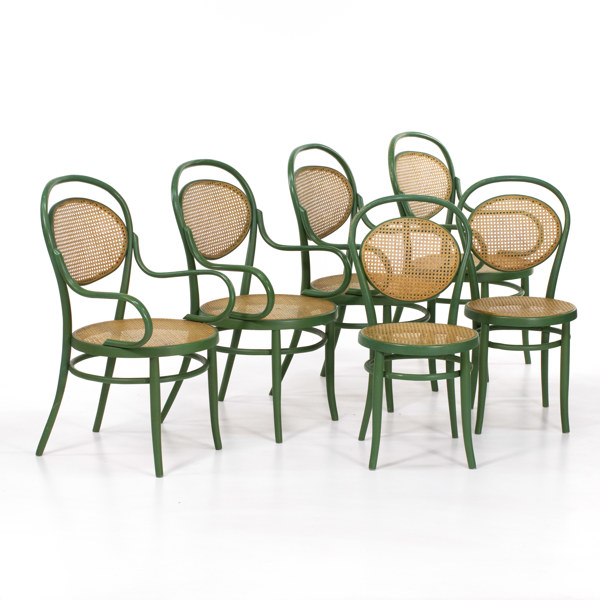 Stolar, 6 st, Thonet-stil, 1900-talets första hälft