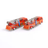Plåtbilar, 2 st, brandbilar, Daiya, Japan, längd 17 cm