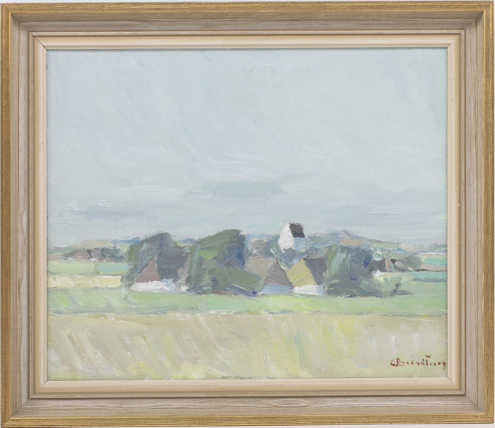 Carl Berndtsson, olja på duk, signerad, 55 x 47 cm