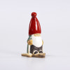 Lisa Larson, figurin, "Tomte på skidor", K-Studion, signerad, höjd 15,5 cm