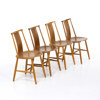 Jan Hallberg, stolar, 4 st, teak och bok, AB Tallåsenstolar