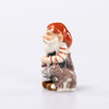 Figurin, tomte med lykta, 760, Royal Copenhagen, höjd 6,5 cm