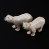 Figuriner, isbjörnar, 2 st, B&G, Royal Copenhagen, höjd 13,5 cm