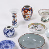 Skålar, fat, vaser, 10 delar, Kina, högsta 9,5 cm