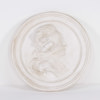 Medaljong, gips, föreställande Gustav III, Ø 65 cm