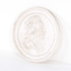 Medaljong, gips, föreställande Gustav III, Ø 65 cm