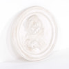 Medaljong, gips, föreställande Gustav III, Ø 65 cm