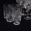 Servisdelar, 17 st, slipat glas, bl a 7 st vinglas