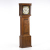 Golvur med datumvisning, ek, 1800-tal, WH Harrison, England, höjd 187 cm
