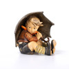Figurin, pojke med paraply, Hummel, Goebel, höjd 20 cm