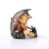 Figurin, pojke med paraply, Hummel, Goebel, höjd 20 cm