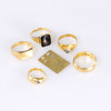 Ringar, namnbricka, 18k guld, vikt 20,7 gram