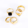Ringar, namnbricka, 18k guld, vikt 20,7 gram