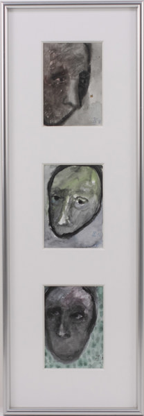 Ulla Borgström, akvareller, 3 st, signerade, 26x77 cm