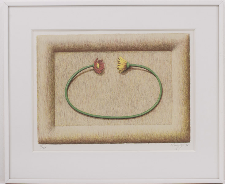 Bertil Warnolf, litografi, 9/150, signerad, 50x42 cm