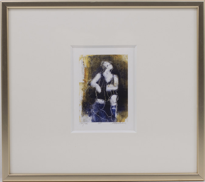 Anita Paulsson, litografi, 101/175, signerad, 37x33 cm