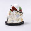 Figurin/lampfot, Buddha, porslin, Kina, höjd 30 cm
