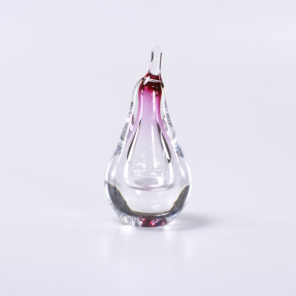 Hanne Dreutler, skulptur, päron, signerat, Studio Åhus, höjd 12,5 cm