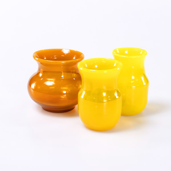 Erik Höglund, vaser, 3 st, Boda, högsta 9,5 cm