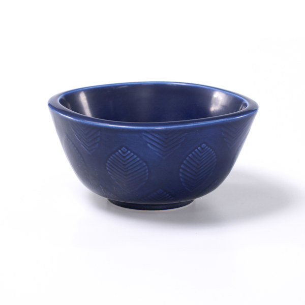 Nils Thorsson, skål, "Marselis", Aluminia, höjd 8,5 cm