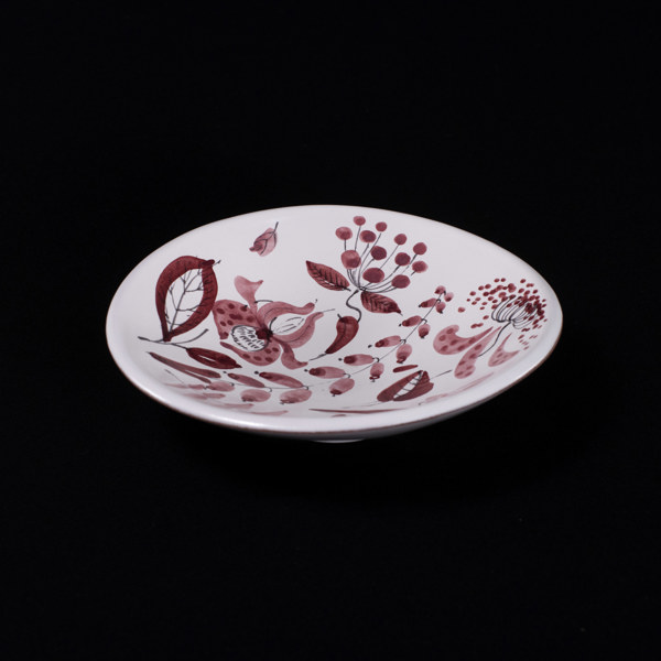 Stig Lindberg, fat, fajans, signerat, Gustavsberg, diameter 17 cm