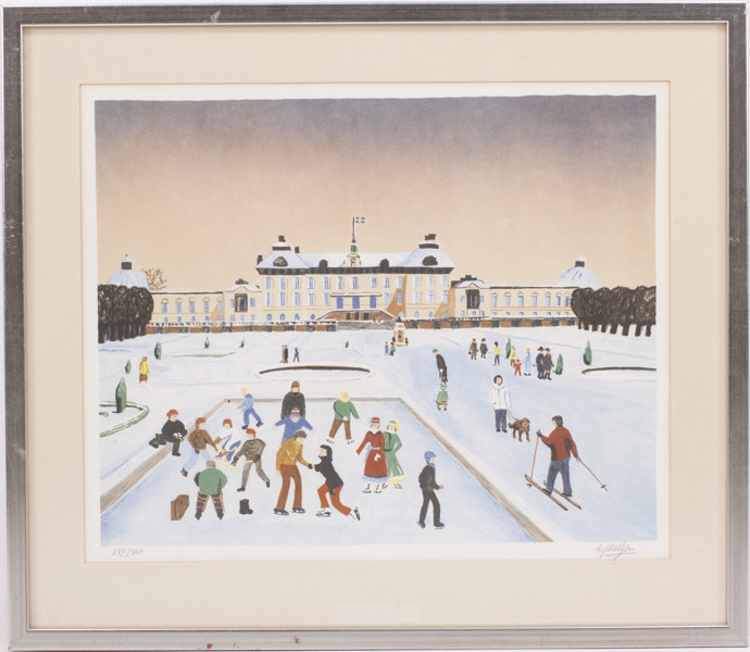 Ulf Nilsson, litografi, 297/360, signerad, 68x59 cm