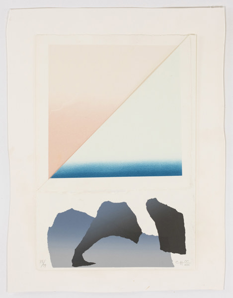 Curt Hillfon, litografi, 33/99, signerad, 26,5x39 cm