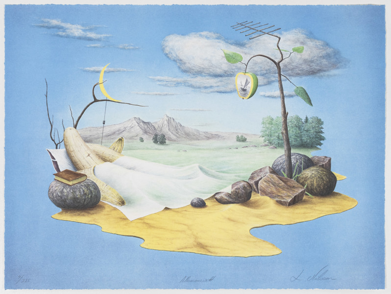 Leif Nilsson, litografi, 4/225, signerad, 64,5x41 cm