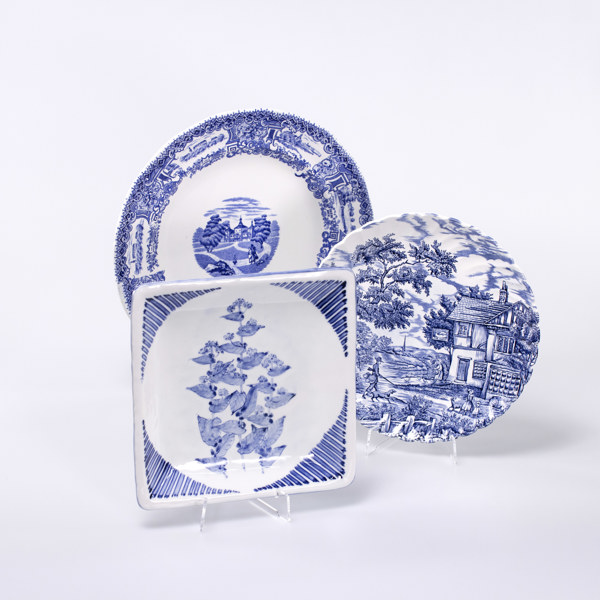 Fat, 3 st, bl a Rörstrand, största diameter 33 cm