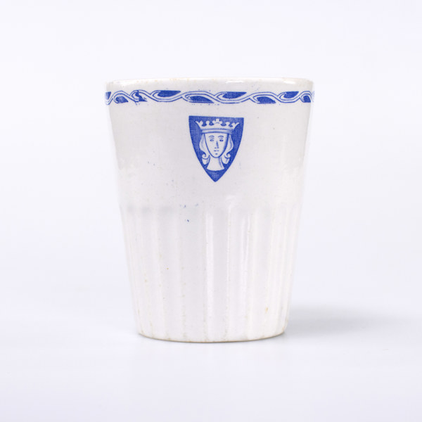 Vas med Stockholms Stads Vapen, Granit, Gustavsberg, höjd 12 cm