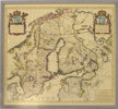 Äldre karta, "Svecia Regnum", 50x46 cm