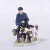 Figurin, dräng med kalvar, Royal Copenhagen, höjd 23,5 cm