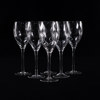 Bertil Vallien, vinglas, 6 st, "Chateau", Kosta boda, höjd 21,5 cm