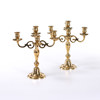 Kandelabrar, ett par, Scandia Malm, höjd 26,5 cm