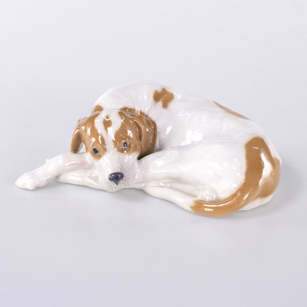 Figurin, hund, Royal Copenhagen, modell 1634