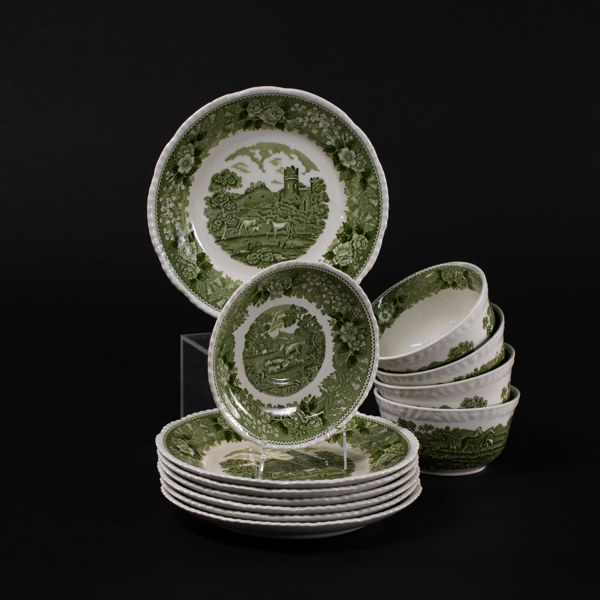 Servisdelar, 12 st, "English Scenic", Adams