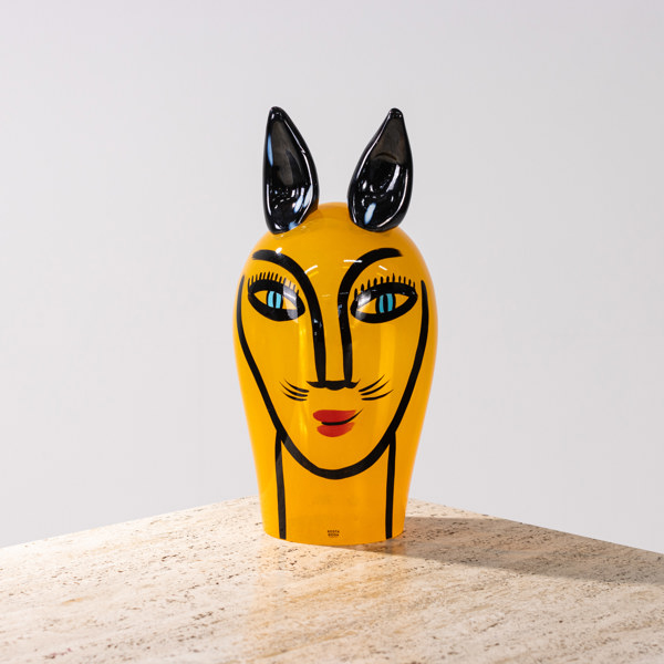 Ulrica Hydman-Vallien, skulptur, "Caramba", Kosta Boda, höjd 34 cm