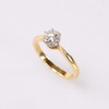 Ring, 18k guld, med diamant, ca 0,8 ct