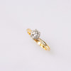 Ring, 18k guld, med diamant, ca 0,8 ct