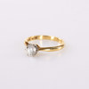 Ring, 18k guld, med diamant, ca 0,8 ct