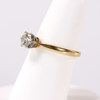 Ring, 18k guld, med diamant, ca 0,8 ct