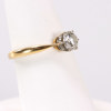 Ring, 18k guld, med diamant, ca 0,8 ct